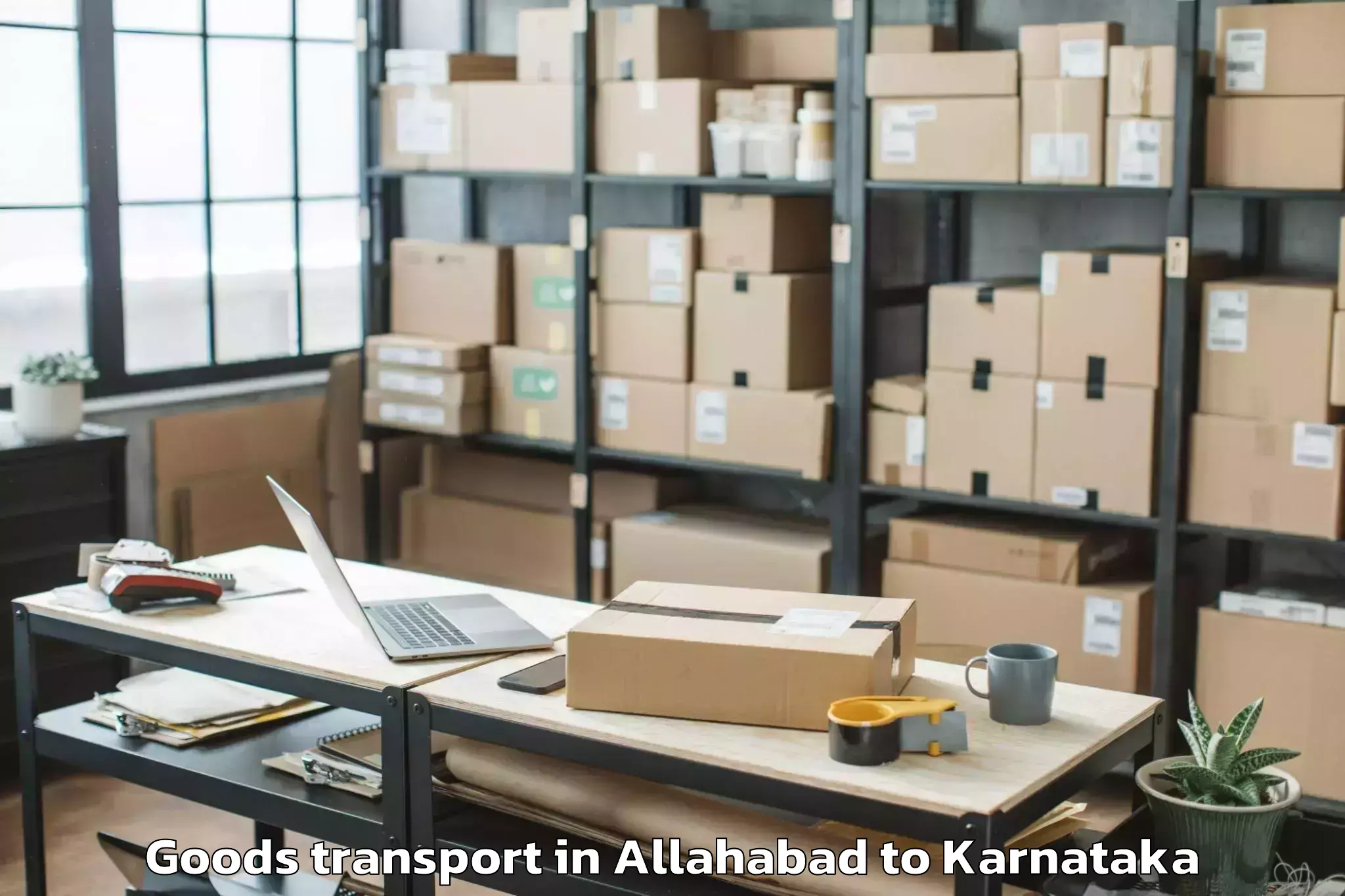 Book Allahabad to Maddur Goods Transport Online